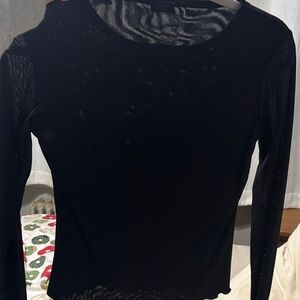 Brandy Melville Black Long Sleeve Top